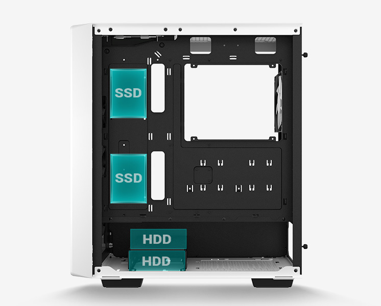 DeepCool CC560 WH V2 Mid-Tower ATX PC Case